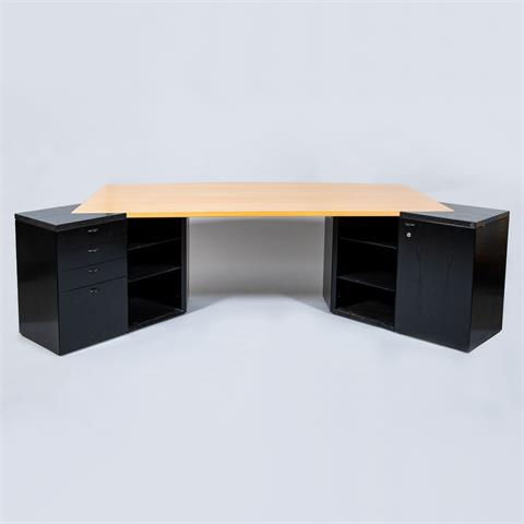 Schreibtisch Unikat, Designerstück mit Holz mit Granit