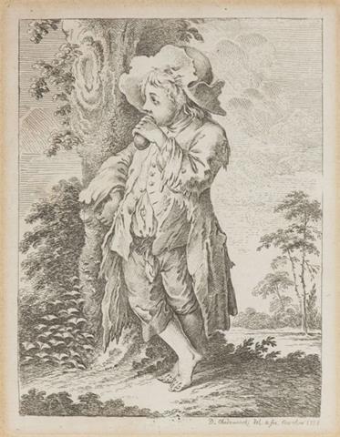 Daniel Chodowiecki (1726-1801), Der Betteljunge bei dem Baume