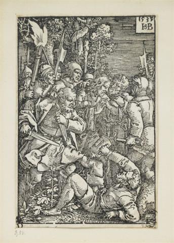 Hans Sebald Beham (1500-1550), Gefangennahme Christi, Holzschnitt