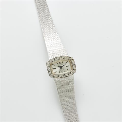 Weißgoldene Armbanduhr mit Diamanten