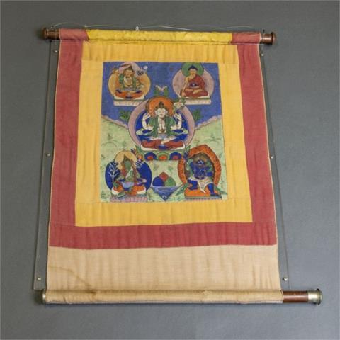 Thangka Avalokiteshvara, Tibet, um 1900