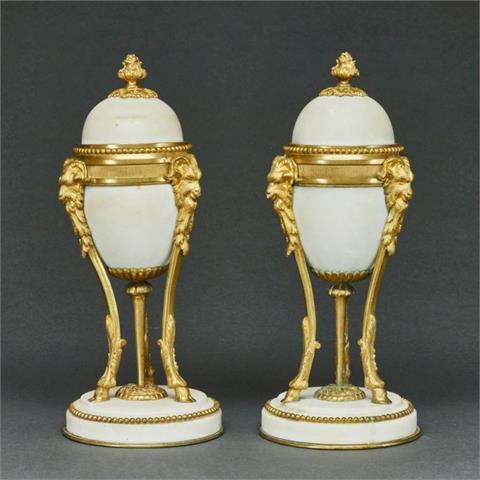 Paar Cassolettes im Louis XVI Stil, Frankreich, 19. Jahrhundert