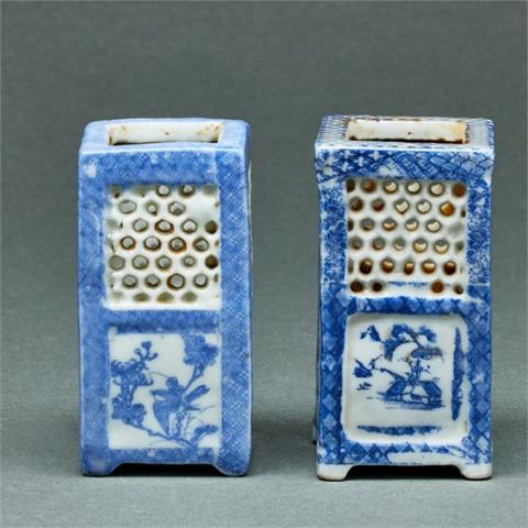 Zwei Tintenfässer, China, Qing-Dynastie, 19. Jahrhundert