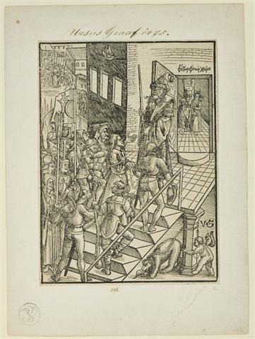 Urs Graf (1485-1528), Holzschnitt, Station Passion Christi (aus der Folge Passion Christi)