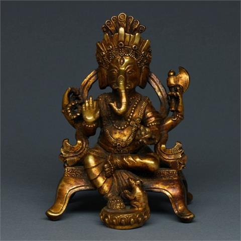 Ganesha mit Ratte, Indien, Anfang 20. Jahrhundert