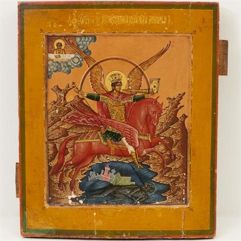 Ikone, Erzengel Michael, Russland, um 1800