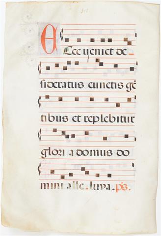 Antiphonar Blatt, um 1500