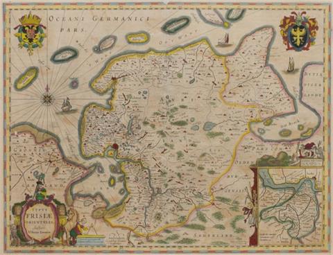 S. Rogeri, E. S. v. Hamersveldt, 18. Jahrhundert, Karte von Friesland