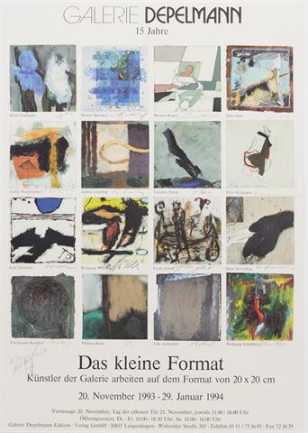 Plakat "15 Jahre Galerie Depelmann"