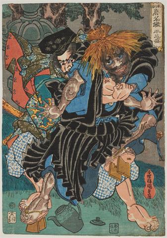 Utagawa Kunisada, Taira no Tadamori aus der Series Spiegel der berühmten Namen unseres Landes