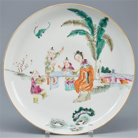 Großer Teller, China. Qing Dynastie.