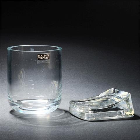Vase Maison Strauss Glassware und Fotorahmen Glasdesign Georgshütte