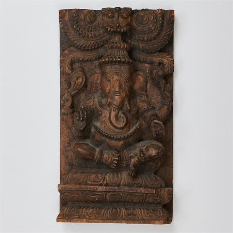 Reliefschnitzerei - Ganesha