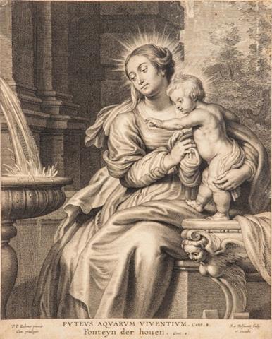 Bolswert, Maria mit Kind an einem Brunnen
