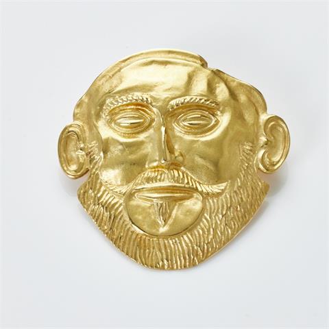 Maske des Agamemnon - König von Mykene als Anhänger oder Brosche