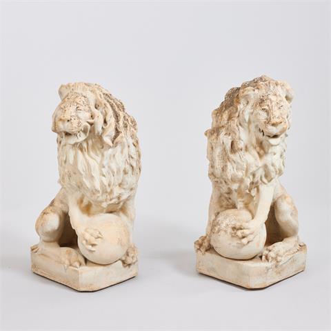 Paar Löwen im Barock Stil