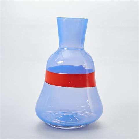 Vase mit rotem Band. Murano.