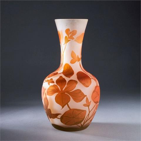 Vase - Replik Galle. Wohl Glasmanufaktur Poschinger, Frauenau.
