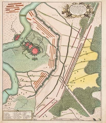 Homanns Erben, Plan der R. Vestung Philipsburg