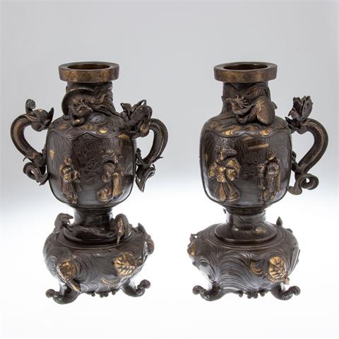 Paar Ziervasen, China um 1900