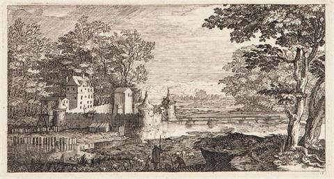 Künstler des 18. Jahrhunderts, Landschaft mit Hirten