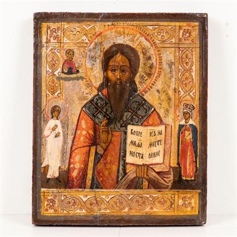Ikone, Russland 19. Jahrhundert, Heiliger Charalampos