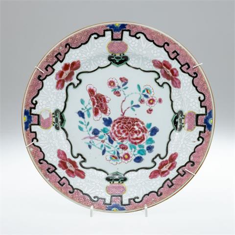 Famille rose-Teller, China, 18. Jahrhundert