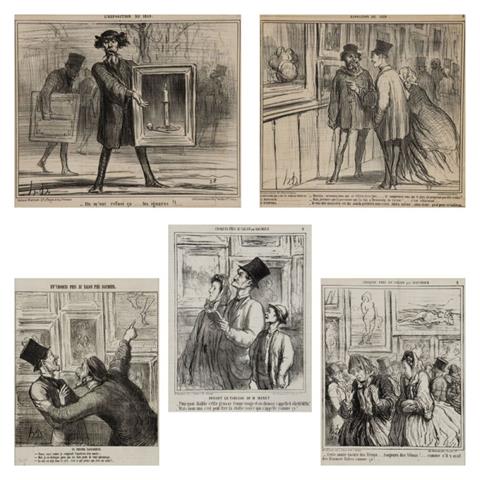 Honoré Daumier (1808-1879), Konvolut 5 Lithografien