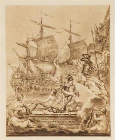 Jacques Delorge (nach), Künstler der zweiten Hälfte des 18. Jahrhunderts, Le navire La comtesse du Barry