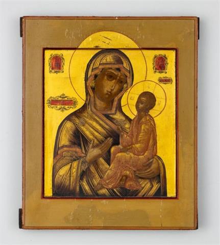 Ikone Gottesmutter Tichwin, Russland, 19. Jahrhundert