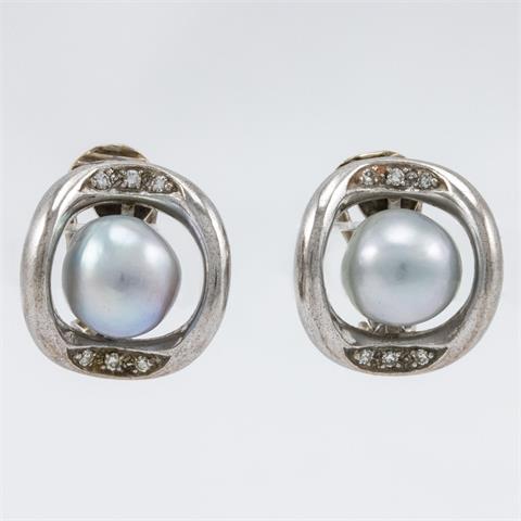 Paar Ohrclips mit Perle