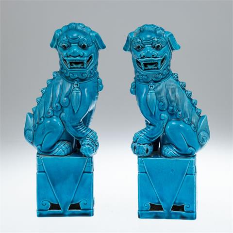 Paar Fo-Hunde, China, 20. Jahrhundert