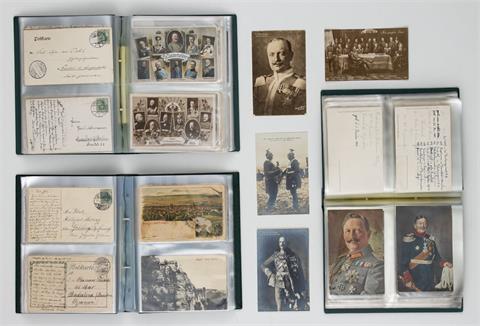 Postkarten (Porträts). Um 1900 bzw. 1. Weltkrieg